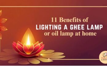 Benefits of lighting a ghee or oil lamp at home